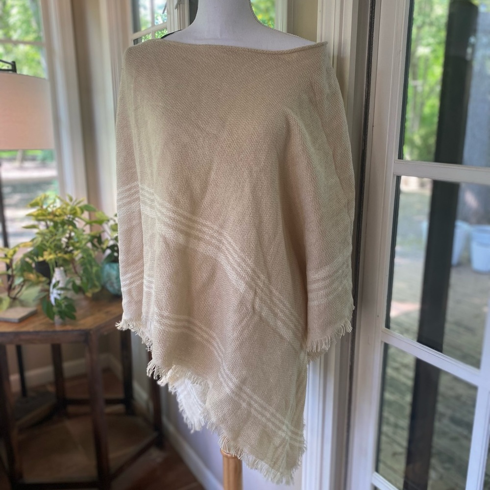Classic beige poncho